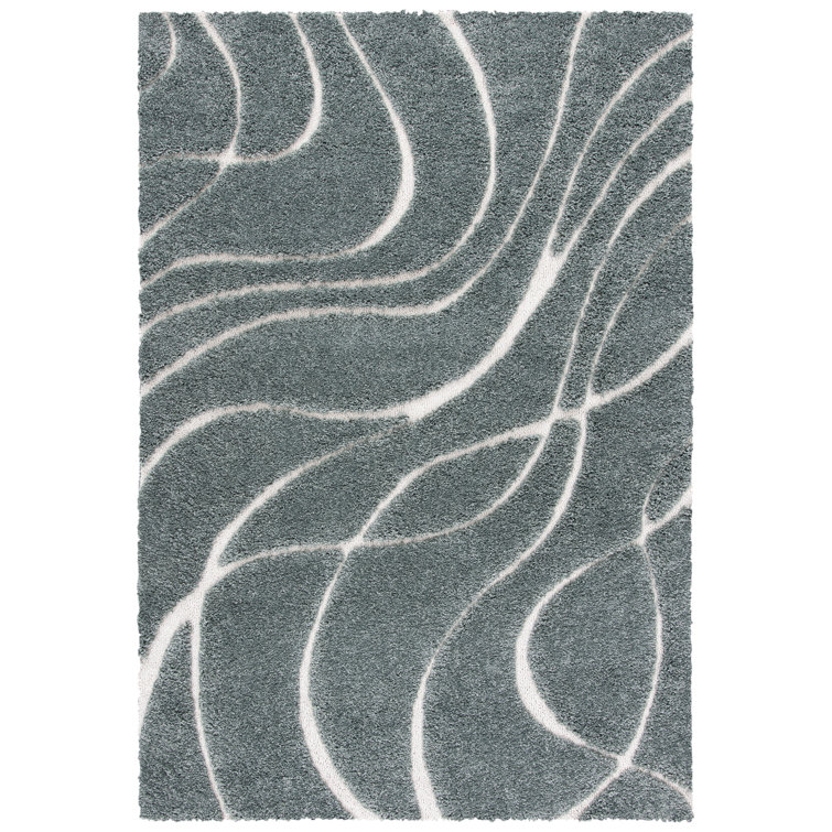 Ivy Bronx Xiong Abstract Sage Green/Ivory Area Rug Wayfair